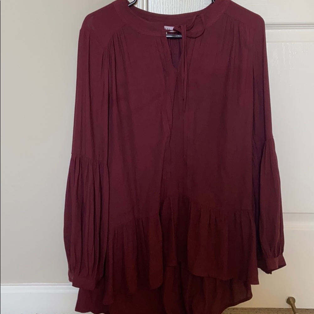 RO&DE Maroon Blouse